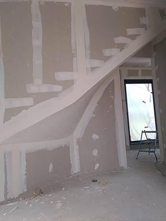Habillage escalier placo